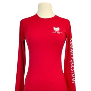 Red Asmar Equestrian Long Sleeve Tee